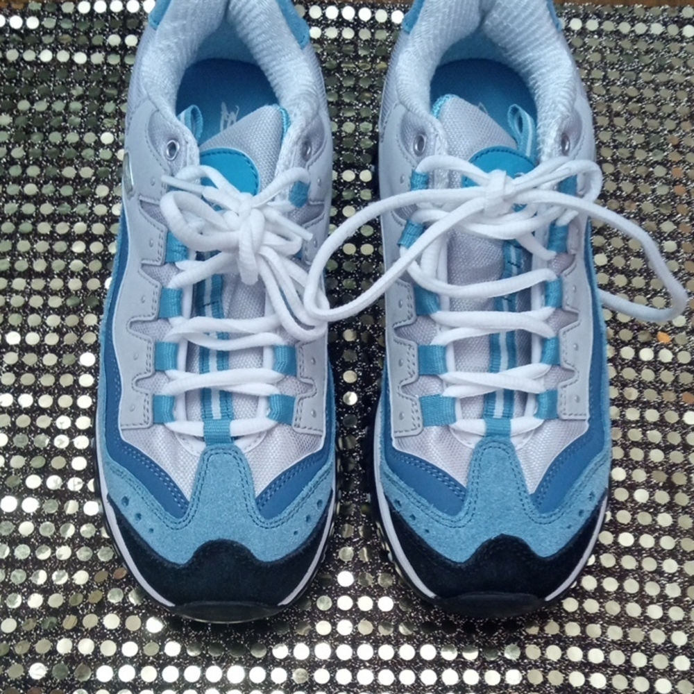 Skechers  Blue and White Sneakers